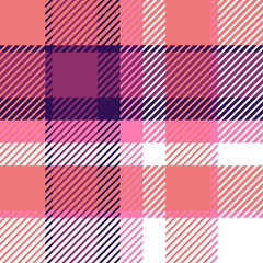 Plaid or tartan vector is background or texture in many color