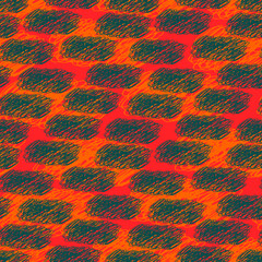 Abstract doodle seamless pattern with tangled clouds. Infinity grunge geometric pattern. Curly shapes. Modern design. Hand drawn chaotic lines. Vector illustration. 