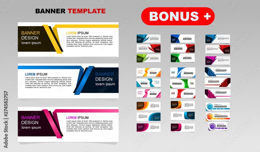 Wall mural vector abstract design banner web template.