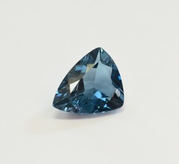 Blue Tourmaline facet cut gemstone