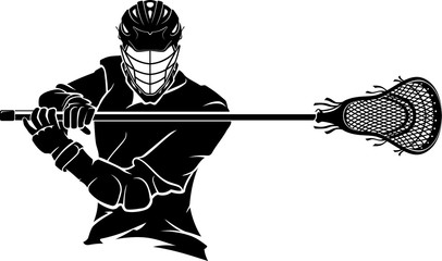 Lacrosse Pose Front View