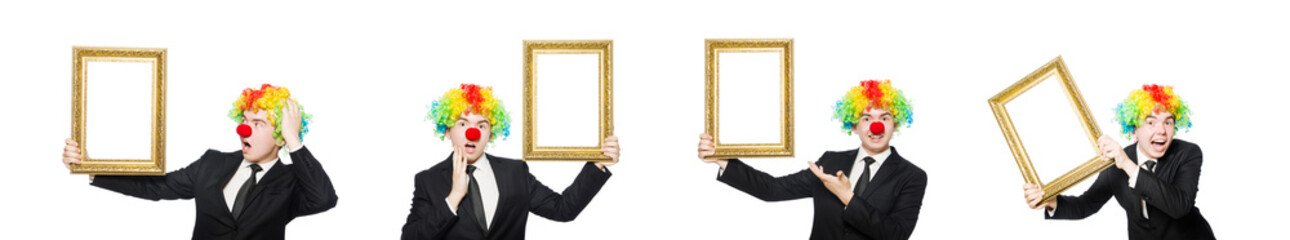 Clown isolated on the white background