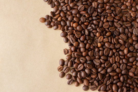 コーヒー豆　背景素材
