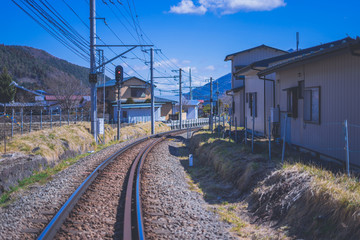 Fototapeta na wymiar Country Railway in Japan