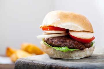 Simple beef burger