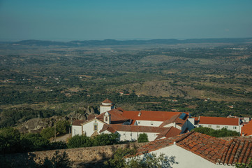 Fototapeta na wymiar Convent of Nossa Senhora da Estrela with landscape with trees