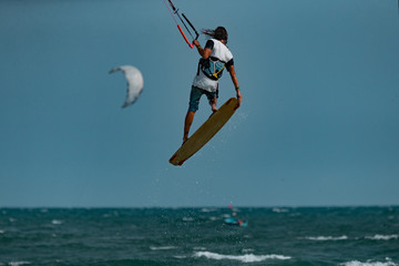 Kitesurfer In Action