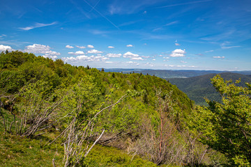 Blick vom Elsässer Belchen nach Norden