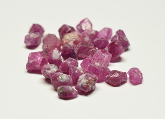 Ruby raw gemstones