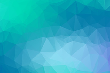 Light soft color blue Low poly crystal background. Polygon design pattern. Low poly vector illustration, low polygon background.
