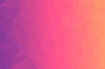 Light soft color pink purple and blue Low poly crystal background. Polygon design pattern. Low poly vector illustration, low polygon background.