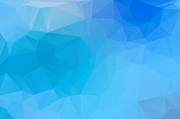 Fototapeta premium Light Blue green turquise Low poly crystal background. Polygon design pattern. Low poly vector illustration, low polygon background.