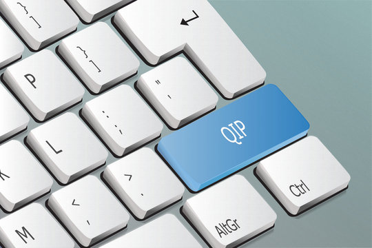 Qip written on the keyboard button