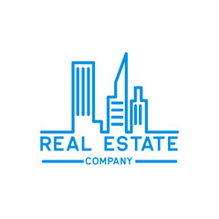 real estate logo isolated on white background. vector illustration