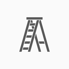 ladder icon, stepladder vector