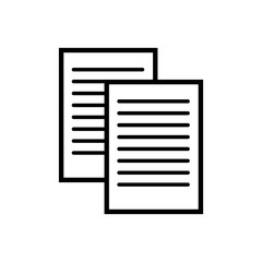 paper documents files isolated icon
