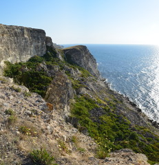 Fototapeta na wymiar Panorama Crimea cape Tarkhankut