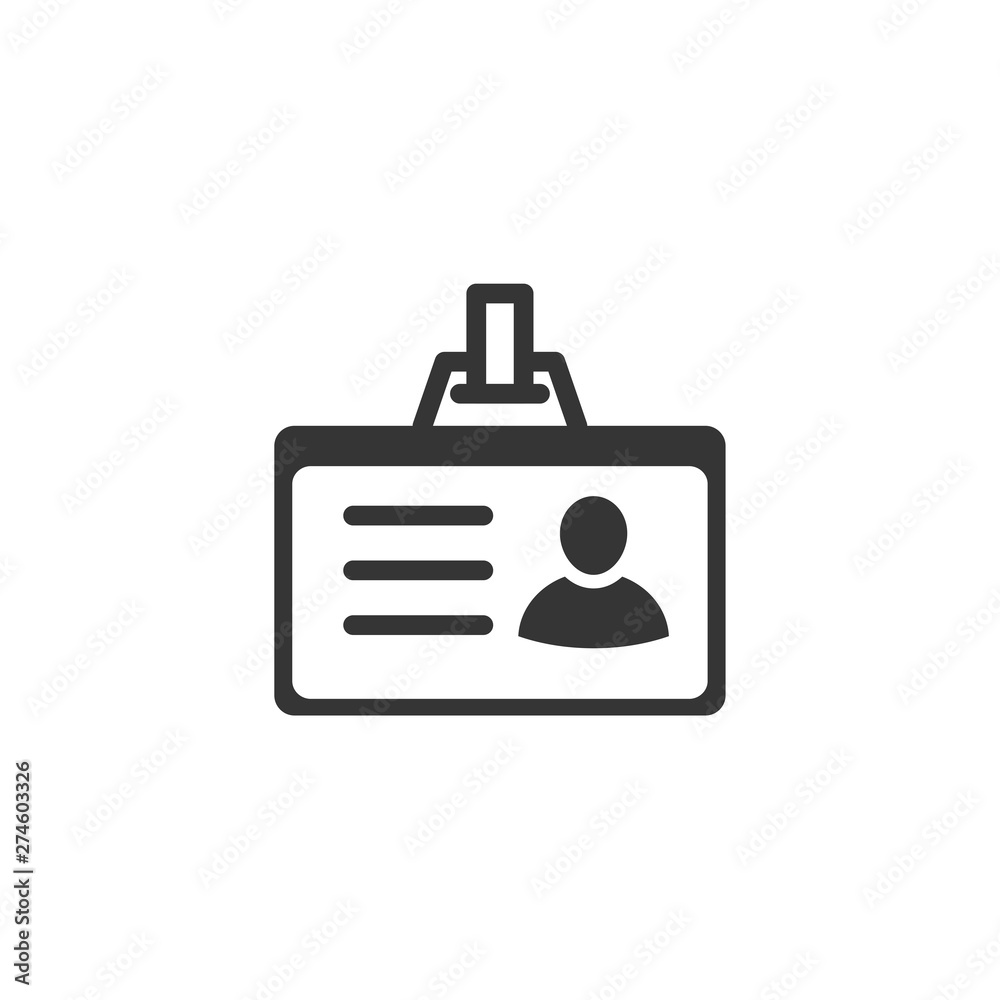 Poster press card icon template black color editable. business card symbol flat vector sign isolated on whi