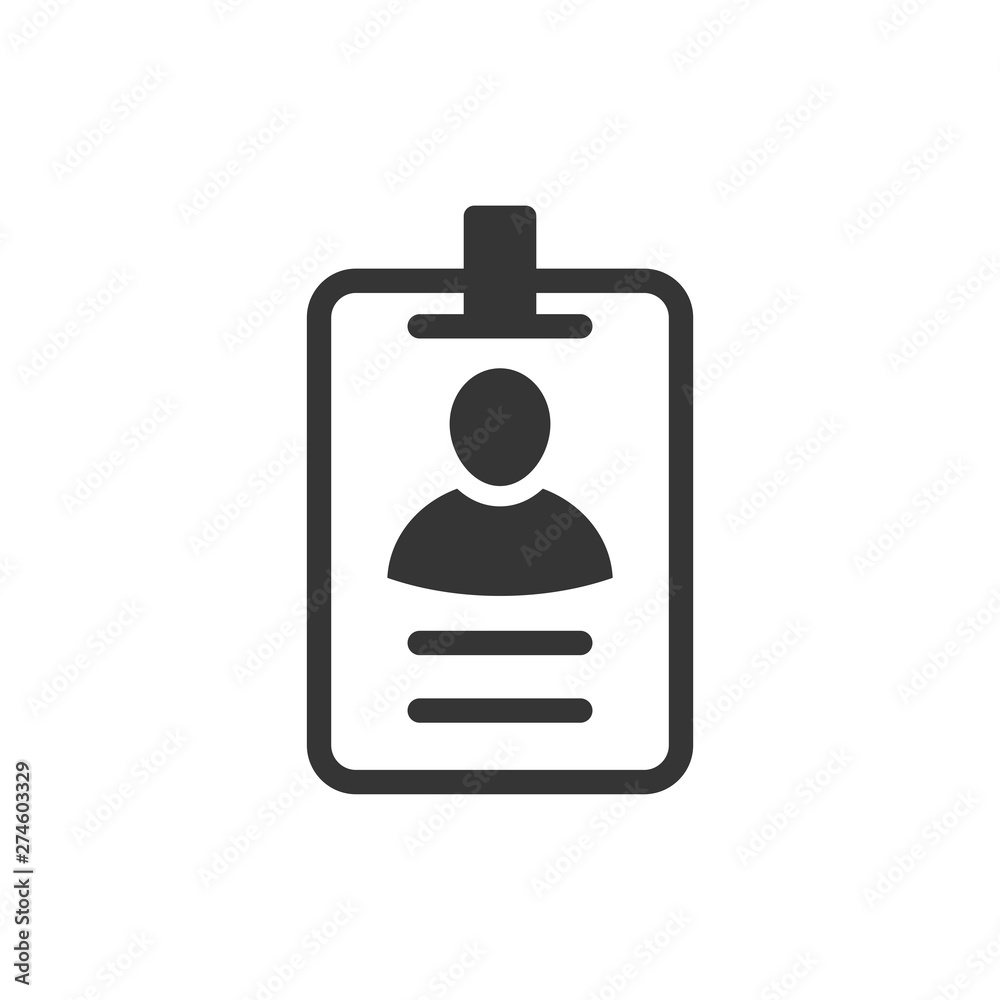 Poster press card icon template black color editable. business card symbol flat vector sign isolated on whi