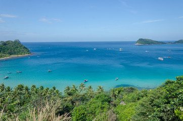 the turquoise sea at Nam Du island, Vietnam