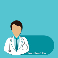 Fototapeta premium Happy Doctors Day- 1 july stock Vector