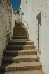 Pathway made of stone with stairs going uphill
