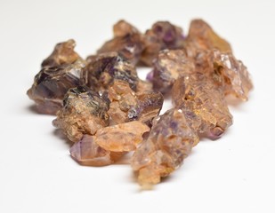Amethyst raw gemstones