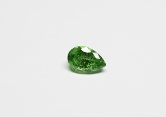 Tsavorite Garnet facet cut gemstone