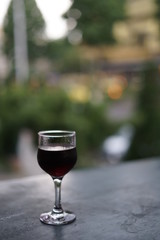 glass of red wine