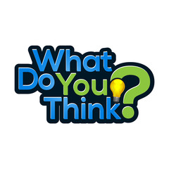 What do you think icon stock-vector