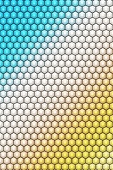 Hexagon cube pattern cover geometric, block decoration.