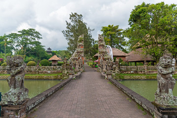 Fototapeta na wymiar Gate at Taman Ayun Hinduism Temple in Mengwi Bali Indonesia.