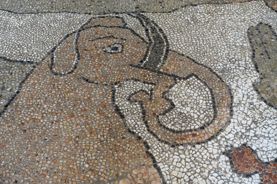 Mosa&iuml;que d'un &eacute;l&eacute;phant
