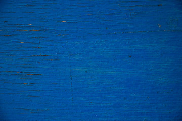 Blue painted worn paint chip wood texture