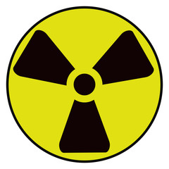 Fototapeta premium The radiation icon. Radiation symbol. radiation at chernobyl