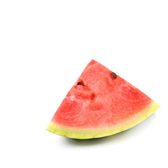 Appetizing watermelon isolated on white background.