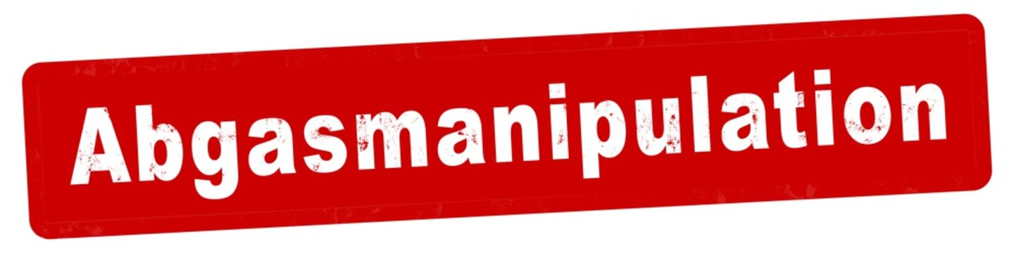 nlsb584 NewLongStampBanner nlsb - german text - Abgasmanipulation: Stempel / einfach / rot / Vorlage - Seitenverh&auml;ltnis 4:1 - 4zu1 - new-version - xxl g7893