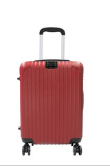 isolated travel luggage on white background