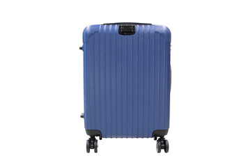 isolated travel luggage on white background