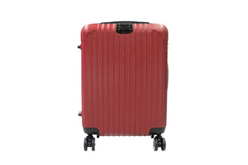 isolated travel luggage on white background