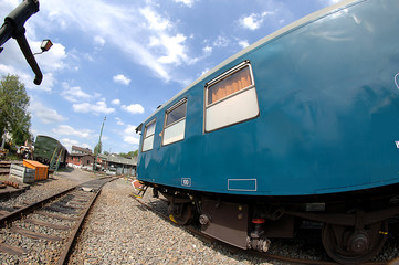 alte Züge und Eisenbahn