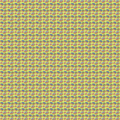 pattern with appetizing donuts with different watering and sprinkles