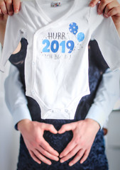 2019, T-shirt, baby is coming, vorfreude