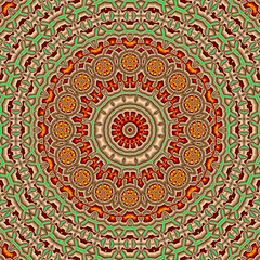 abstract fractal mandala graphic
