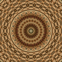 abstract polygonal mandala design