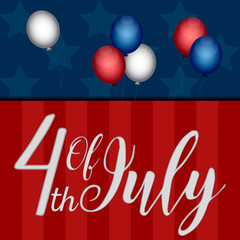 Happy independence day graphic design. 4th of July - Vector