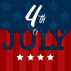 Happy independence day graphic design. 4th of July - Vector