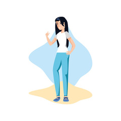 Isolated woman design vector ilustration