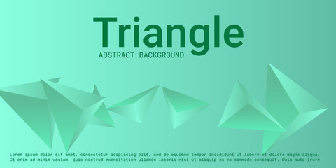 Triangular background. Abstract composition of 3d triangles.