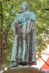 Franz Georg Ferdinand Schläger Statue Münsterkirchhof Hameln Lower Saxony (Niedersachsen)